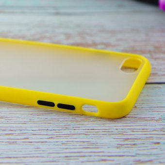  УЦ Чехол-накладка KEEPMONE для iPhone 7/8 жёлтый (ПУ) 