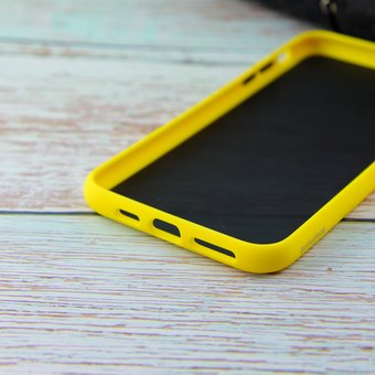  УЦ Чехол-накладка KEEPMONE для iPhone XS Max жёлтый (ПУ) 
