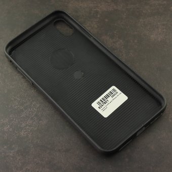  УЦ Чехол GLOSS для iPhone XS Max чёрный (ПУ) 