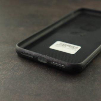  УЦ Чехол GLOSS для iPhone XS Max чёрный (ПУ) 