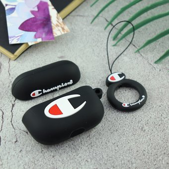  УЦ Чехол для AirPods Pro Champion (чёрный) (ПУ) 