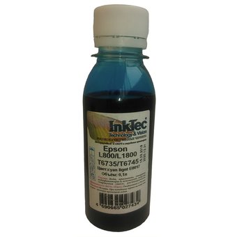  Чернила InkTec (E0017) для Epson L800/L1800 (T6732/ T6742), C, 0,1 л. 