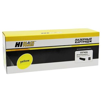  Картридж Hi-Black (HB-CE742A) для HP CLJ CP5220/5225/5225n/5225dn, Восстанов., Y, 7,3K 