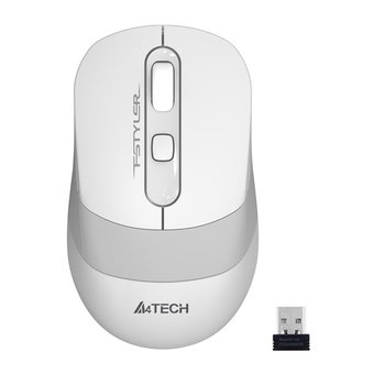  Мышь A4 Fstyler FG10S белый/серый 