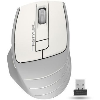  Мышь A4 Fstyler FG30S белый/серый 