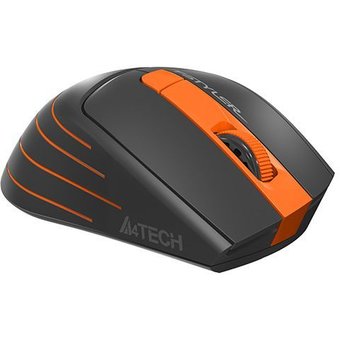  Мышь A4 Fstyler FG30S серый/оранжевый 
