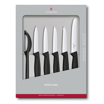 Набор ножей Victorinox Swiss Classic Kitchen (6.7113.6G) 6шт черный 