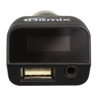  Автомобильный FM-модулятор Ritmix FMT-A740 черный (15118200) 