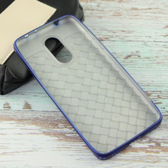  УЦ Накладка силиконовая FastFocus плетен.xiaomi redmi5 синий (ПУ) 