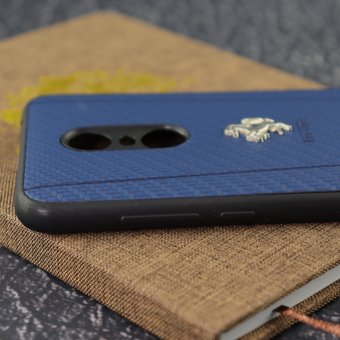  УЦ Накладка силикон Ferrari xiaomi redmi5+ синий (ПУ) 