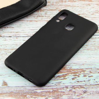  УЦ Чехол ТПУ для Samsung Galaxy A30, арт.009486 (Черный) (ПУ) 