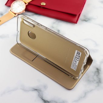  УЦ Чехол-книжка Wallet Cover для Samsung A20/A30 (золото) (ПУ) 
