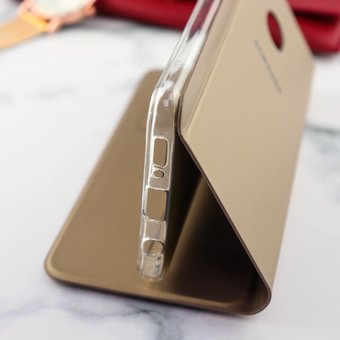  УЦ Чехол-книжка Wallet Cover для Samsung A20/A30 (золото) (ПУ) 
