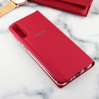  УЦ Чехол-книжка Wallet Cover для Samsung A70 (красный) (ПУ) 