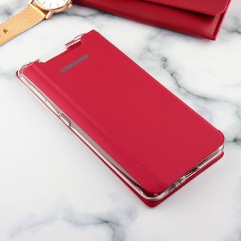  УЦ Чехол-книжка Wallet Cover для Samsung A80/A90 (красный) (ПУ) 