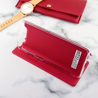  УЦ Чехол-книжка Wallet Cover для Samsung A80/A90 (красный) (ПУ) 