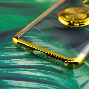  УЦ Чехол силиконовый с кольцом для Xiaomi Redmi 7 золото (ПУ) 