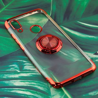  УЦ Чехол силиконовый с кольцом для Xiaomi Redmi 7 красный (ПУ) 