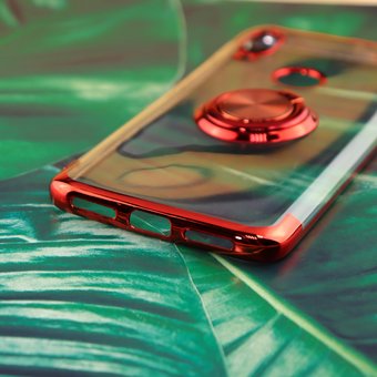  УЦ Чехол силиконовый с кольцом для Xiaomi Redmi 7 красный (ПУ) 