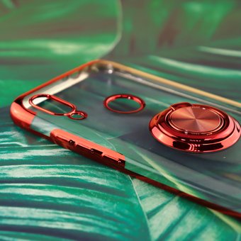  УЦ Чехол силиконовый с кольцом для Xiaomi Redmi 7 красный (ПУ) 