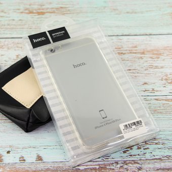  УЦ Чехол HOCO Light для iPhone 6/6S plus прозрачный (ПУ) 
