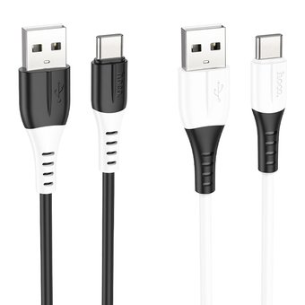  Дата-кабель HOCO X82 iP PD silicone charging data cable.white 