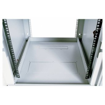  Шкаф коммутационный ЦМО ШРН-9.650.1 серый 9U 600x650мм пер.дв.металл несъемн.бок.пан. 50кг 
