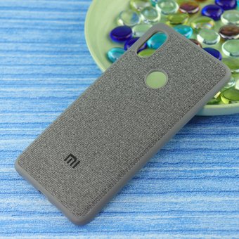  УЦ Чехол-накладка Original /силикон.джинс,иск.кожа/ для Xiaomi Redmi S2 серый (ПУ) 