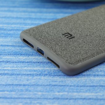  УЦ Чехол-накладка Original /силикон.джинс,иск.кожа/ для Xiaomi Redmi S2 серый (ПУ) 