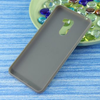  УЦ Чехол-накладка Original /силикон.джинс,иск.кожа/ для Xiaomi Pocophone F1 серый (ПУ) 