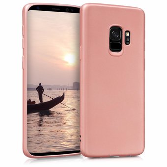  УЦ Чехол-накладка J-Case THIN для Samsung S9 розовое золото (ПУ) 