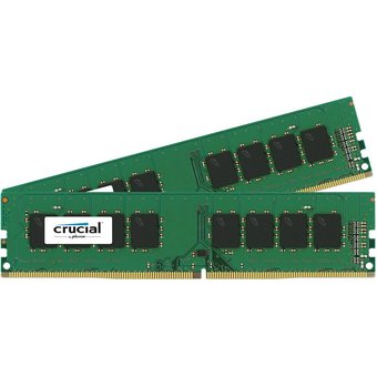  ОЗУ Crucial DIMM DDR4 16Gb 2x8GB (pc-19200) 2400MHz CL17 Single Rankx8 CT2K8G4DFS824A 