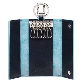  Ключница Piquadro Blue Square PC1397B2/BLU2 синий натур.кожа 