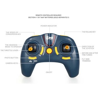  Квадрокоптер JXD 512V Elfin FPV 0.3Mpix avi ПДУ желтый/черный 
