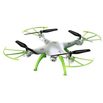  Квадрокоптер Syma X5HW 0.3Mpix VGA WiFi ПДУ белый/зеленый 