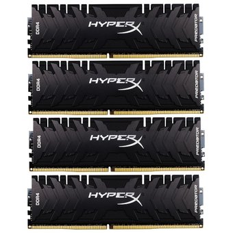  ОЗУ Kingston HyperX Predator HX426C13PB3K4/64 DDR4 DIMM 64Гб (4х16Гб) 2666MHz CL13, XMP 