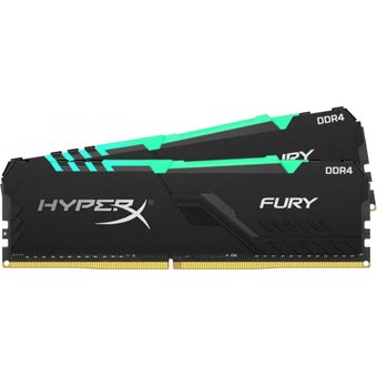  ОЗУ Kingston HyperX FURY Black HX436C17FB3AK2/32 DDR4 DIMM 32Гб (2х16Гб) 3600MHz CL17, RGB 