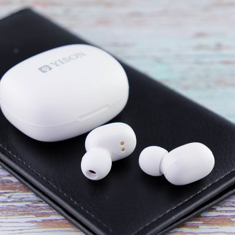  Наушники bluetooth YISON Celebrat T4 TWS (белый) 