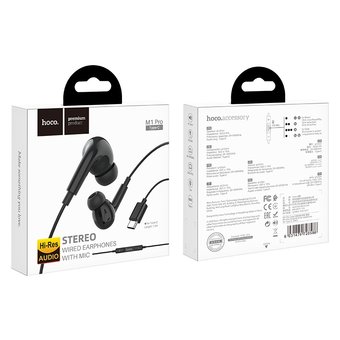  Наушники HOCO M1 Pro Original series earphones for Type-C, black 