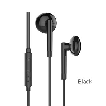  Наушники HOCO M53 Exquisite sound wired earphones with mic black 