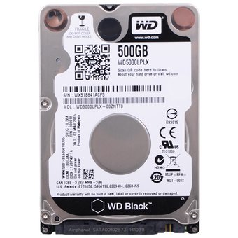  HDD Western Digital WD Black (WD5000LPLX) 2.5" 500GB 7200rpm Sata3 32MB 