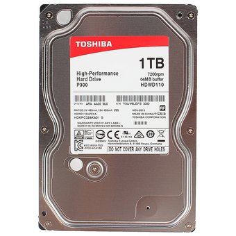  HDD Toshiba P300 High Performance (HDWD110UZSVA) (HDKPC32AKA01) 3.5" 1.0TB 7200rpm Sata3 64MB 