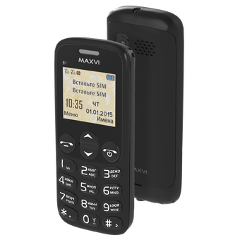  Мобильный телефон Maxvi B1 Black 
