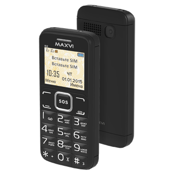  Мобильный телефон Maxvi B2 Black 