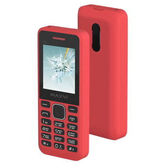 Мобильный телефон Maxvi C20 Red (без ЗУ) 
