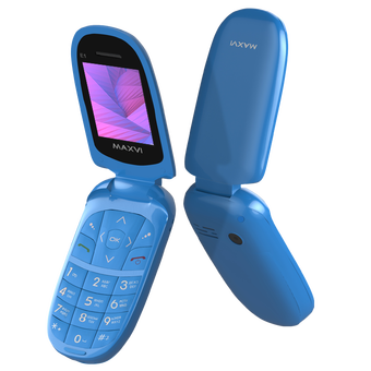  Мобильный телефон Maxvi E1 Blue 