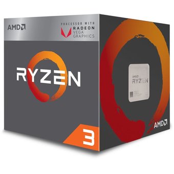  Процессор AMD Ryzen 3 2200G AM4 (YD2200C5FBBOX) (3.5GHz/Radeon Vega) Box 