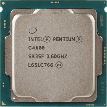 Процессор Intel Pentium Dual-Core G4600 Soc-1151 (CM8067703015525S R35F) (3.6GHz/Intel HD Graphics 630) OEM 