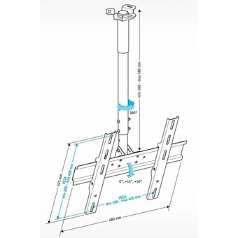  Кронштейн Holder PR-101-W белый 