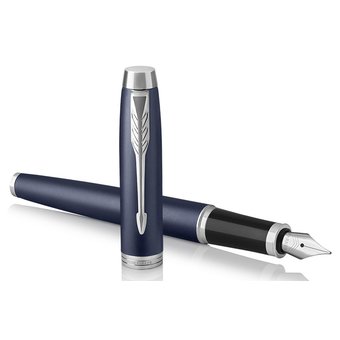  Ручка перьевая Parker IM Core F321 (1931647) Matte Blue CT F перо сталь нерж подар.кор. 